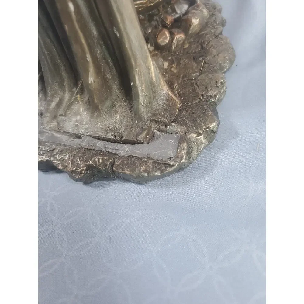 Brigid Goddess Statue: Cold Cast Bronze Finish, Hearth and Home Decor